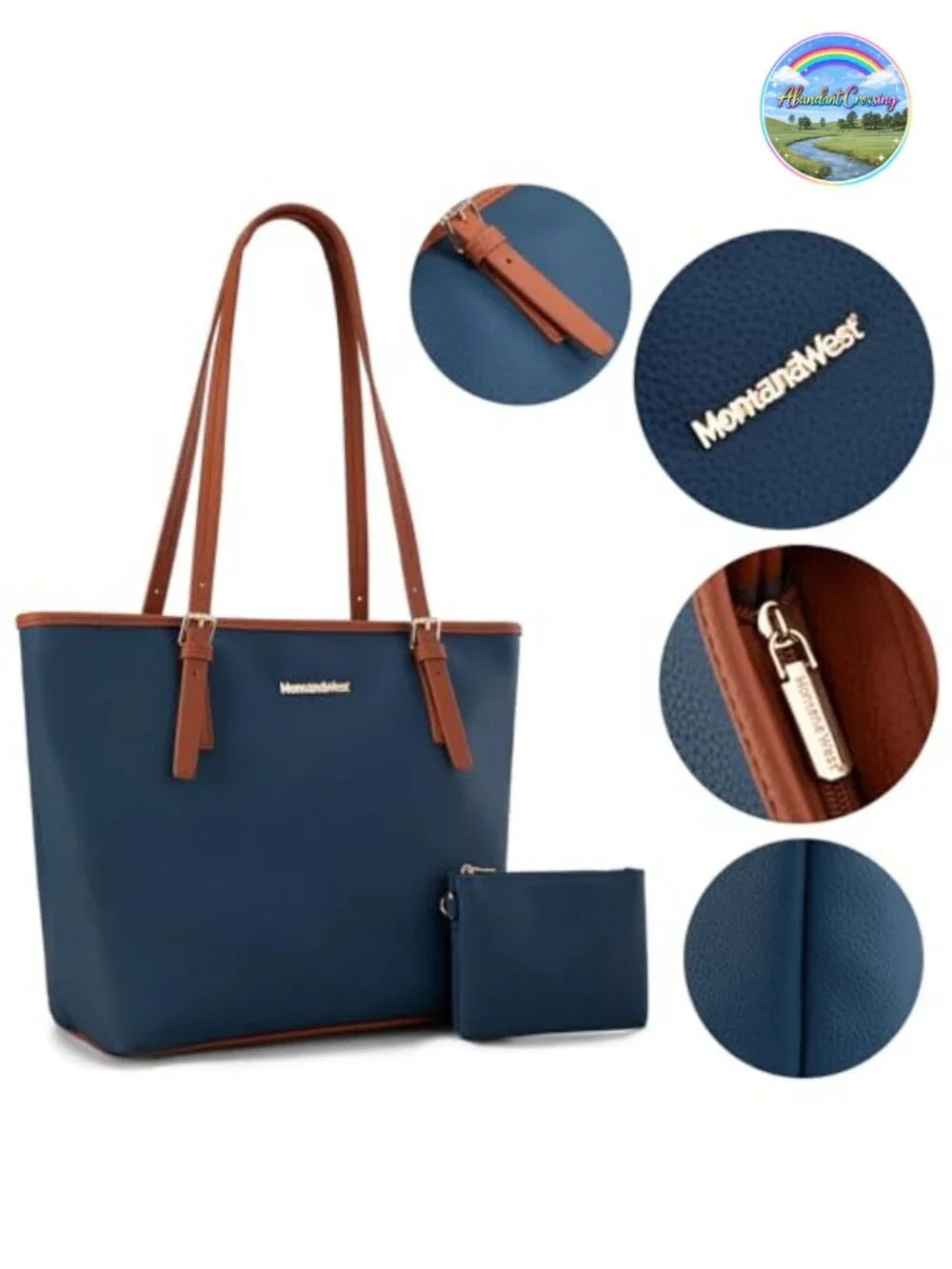 Montana West City Tote Bag Vegan Leather Satchel Work Handbag